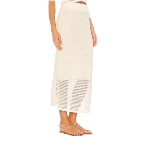 Callahan Knitwear Genny Skirt Electric Purple Brown Cotton Women's Small NWT‎ - Picture 3 of 11